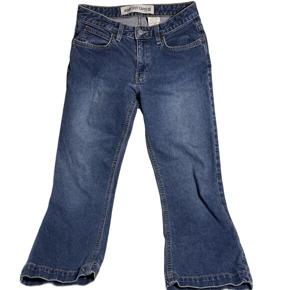 GAP Denim - Vintage Gap Bootcut Capri Jeans Women's 4r 28x23 Mid Rise Medium Wash 90s Y2K